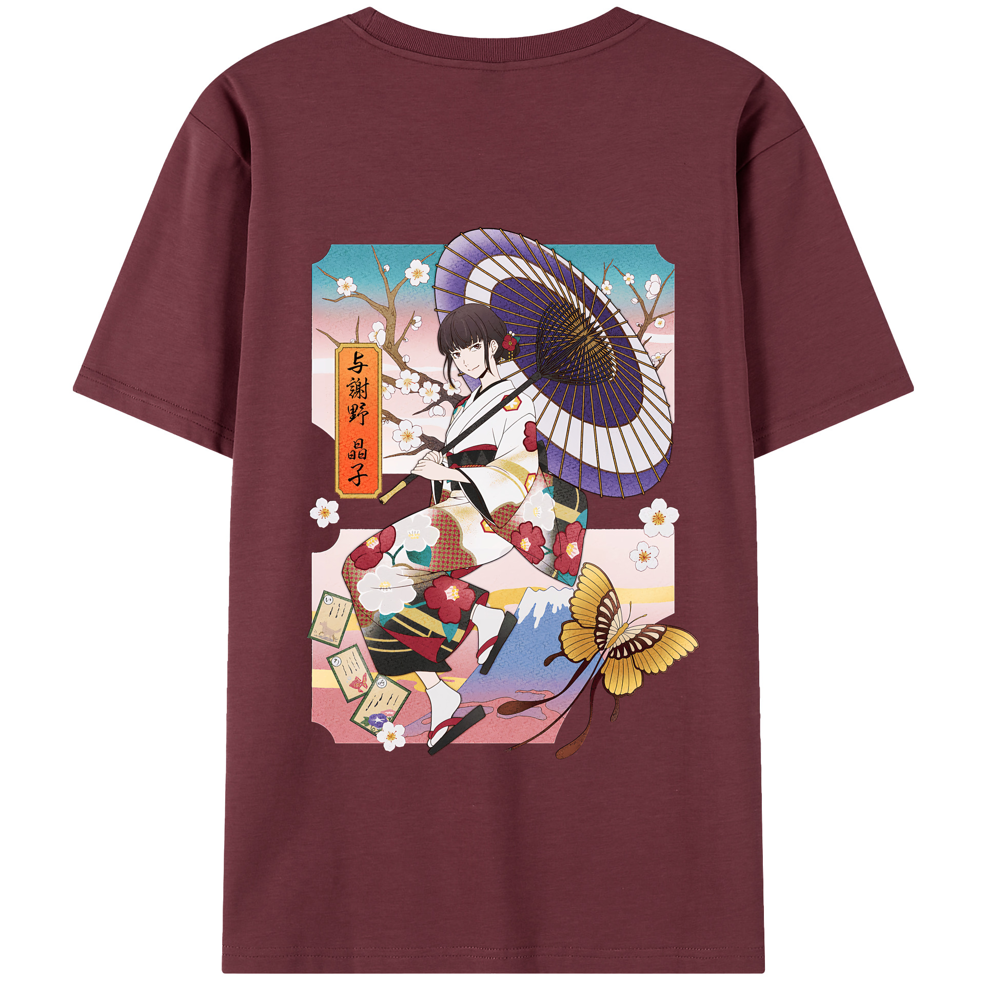 （画像用） 文豪ストレイドッグス Bungo Stray Dogs 綿100％半袖Tシャツ（背面プリント）